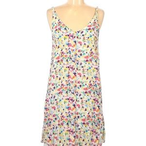 CAbi Dress Meadow Ditsy Flower Watercolor Floral Slip Dress Spaghetti Lined Sm